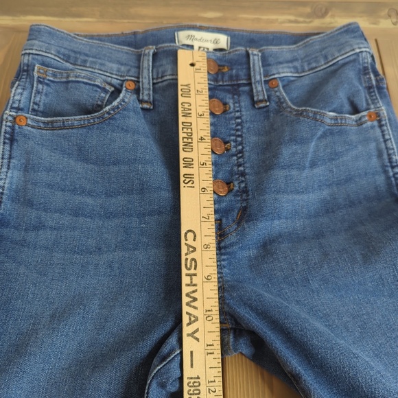 Madewell 10” High Rise Skinny Button Fly Jeans - Picture 9 of 13